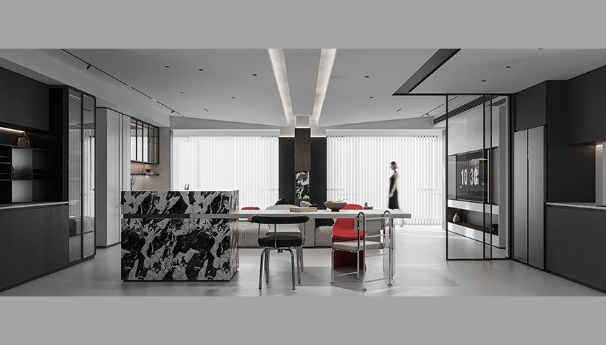 宝龙世家 现代极简全案设计实景 主图