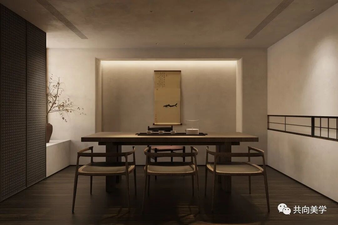 老茶舍新中式茶室全景